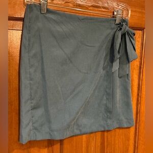 HYFVE Teal Skirt with Bow Detail